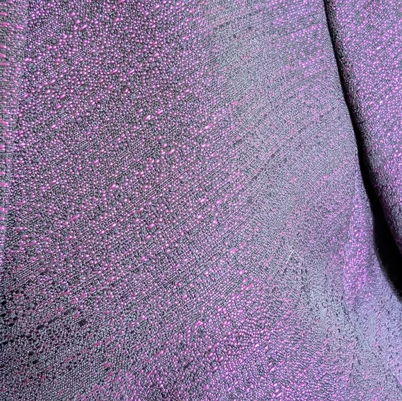 Le Suit Purple Blazer and Skirt Set - Picture 2 of 10